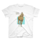 yayokoのRelax Horseーリラックス　水色 スタンダードTシャツ