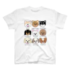 healing door のI LOVE DOG(背面プリントあり) Regular Fit T-Shirt