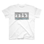 white-cockatooのタイハクオウム　mofumofu club スタンダードTシャツ