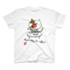 どひょうぎわ・ねこのどひょうぎわねこ スタンダードTシャツ