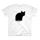 小鳥と映画館の猫背の黒猫ちゃん Regular Fit T-Shirt