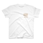 おばけ植物園の【ワンポイント】おばけ花（チューリップ）ベージュ Regular Fit T-Shirt