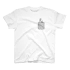 white-cockatooのポケットからタイハクオウム スタンダードTシャツ
