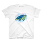 有限会社ケイデザインのウミガメさんの海【2】 スタンダードTシャツ
