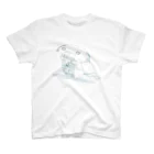 itsuto-こねこしょうしょうめんへらの【とんぷくやく】 スタンダードTシャツ