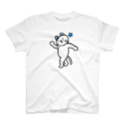 ささきせんの猫ちゃん青ドット Regular Fit T-Shirt