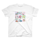 猫のあいさつのねこや女の子たち スタンダードTシャツ