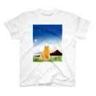 あたちたちのおみせのMY DOG, MY LIFE. / 夕暮れ スタンダードTシャツ