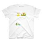 LittleLoroのCotolyrica ラブバード コザクラインコちゃんずB柄 スタンダードTシャツ