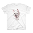 Momojiの犬画のウェスティ1 Regular Fit T-Shirt