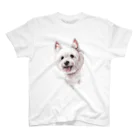 Momojiの犬画のウェスティ1 Regular Fit T-Shirt