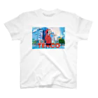 TENCO shopのTENCOちゃん light blue morning ver. Regular Fit T-Shirt