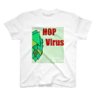 美作ビアワークス　Mimasaka Beer Works　MBWのMBW 『HOP Virus ホップウイルス』 Regular Fit T-Shirt