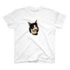 白黒猫舎のちょび髭猫執事 Regular Fit T-Shirt