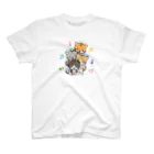 にこねこ【保護猫の保育園】のドレミファソラシドTシャツ Regular Fit T-Shirt