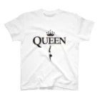 Infledge DesignのQUEEN BLK スタンダードTシャツ