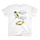 white-cockatooのシロハラインコ放置 スタンダードTシャツ