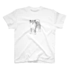 BlumeBellの鉛筆秋田犬 Regular Fit T-Shirt