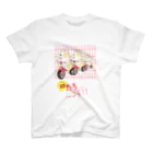 Art studio honeycomb shotの超たちコギ【コーギー、犬、動物】 スタンダードTシャツ