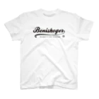 紅生姜専門店のBENISHOGER 筆記体黒 スタンダードTシャツ