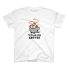 TSUKIMI COFFEEのTSUKIMI COFFEE ロゴ(ごきげん) スタンダードTシャツ