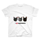 黒猫の保護猫KURONECO Regular Fit T-Shirt