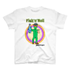 ジョブズバーガーのFish’n’Roll 前だけ スタンダードTシャツ