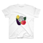 メゾネットすみれ(作家:ゆみ)の夏野菜とチンチラ Regular Fit T-Shirt