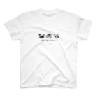 猫のはまちししゃもしらす osakana-sentai-POISSONのねこx3 スタンダードTシャツ