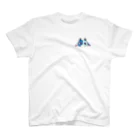 鯖の水煮海域のケモ顔青（小） スタンダードTシャツ