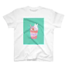 ウサトリエのうさぎcafeーいちごー スタンダードTシャツ