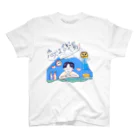 サウナハマって幸せの恋人は銭湯〜レトロポップなイラスト〜 スタンダードTシャツ