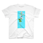 shi-chi Labo graph(詩一）のブルースター(青背景) スタンダードTシャツ