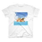 tansokukitsuneの夏満喫きつね スタンダードTシャツ