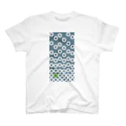 bonnylochの七宝繋ぎWhite_@LightGreen Regular Fit T-Shirt