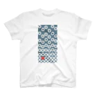 bonnylochの七宝繋ぎWhite_@Red Regular Fit T-Shirt