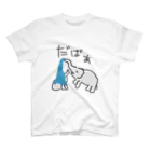 いきものや のの(本館)の【表裏プリント】水浴びゾウたち スタンダードTシャツ