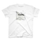 Amillyの大理石柄Amiriロゴ Regular Fit T-Shirt