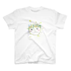 ぽぽのぽぽとお花のかんむり スタンダードTシャツ