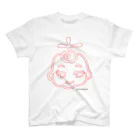 ChiruDOODLEの点線ちるピー　赤 スタンダードTシャツ