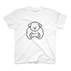 山乃しば吉の店のマッチョわんこ(黒) Regular Fit T-Shirt