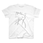 山下ミロ　猫ばっかの山下ミロの白猫シリーズ Regular Fit T-Shirt