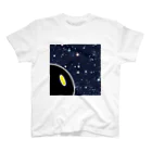 なみちどりの夜空を見つめる顔 スタンダードTシャツ