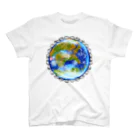 ❀花狐庵❀-HanaKoAn-の「花籠」Series * planetflower_blueplanet Regular Fit T-Shirt