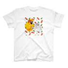 mariechan_koboの006 コガネメキシコインコとボタンインコ Regular Fit T-Shirt