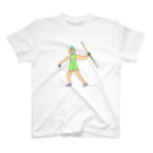 chichuukaivacanceの陸上選手　やり投げ スタンダードTシャツ