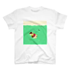 月見里 雀 -yamanashi suzume-のクリームソーダ雀 Regular Fit T-Shirt