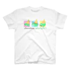 greenshibadog factoryのチョコミンタイガー×3 スタンダードTシャツ