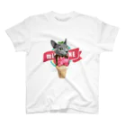 みきぞーん｜保護猫 ミッキー画伯と肉球とおともだちのleon スタンダードTシャツ