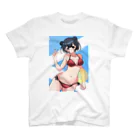 Hiyoko Nisii/イシカワハルト(石川晴翔)のsummer(背景あり) スタンダードTシャツ